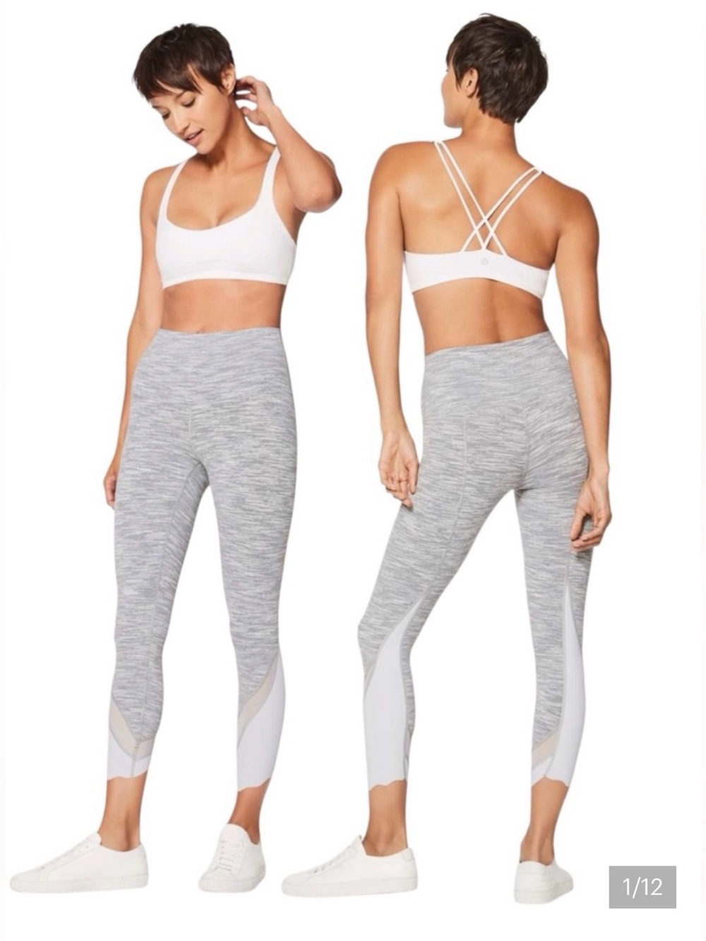 Lululemon Wunder Under Crop II 23” Scallop Legging Special Edition Sz 8 New